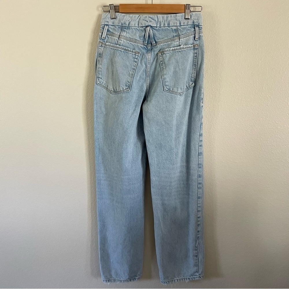 Zara x Good American 90’s Relaxed Jeans Light Wash Size 2 - Picture 8 of 12